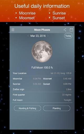 Moon Phase Calendar Zodiac - عکس برنامه موبایلی اندروید