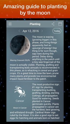 Moon Phase Calendar Zodiac - عکس برنامه موبایلی اندروید