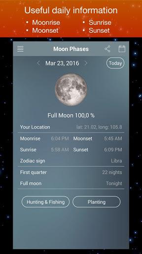 Moon Phase Calendar Zodiac - عکس برنامه موبایلی اندروید