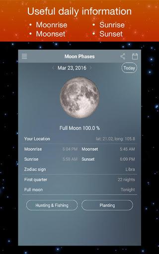 Moon Phase Calendar Zodiac - عکس برنامه موبایلی اندروید