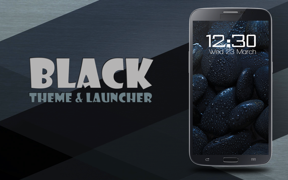 Black Theme and Launcher - عکس برنامه موبایلی اندروید