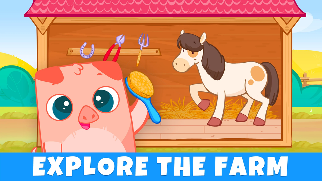 Bibi Farm: Games for Kids ۲-۵ - عکس بازی موبایلی اندروید