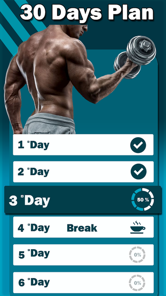 Biceps Workout: Arm in 30 Days - Image screenshot of android app