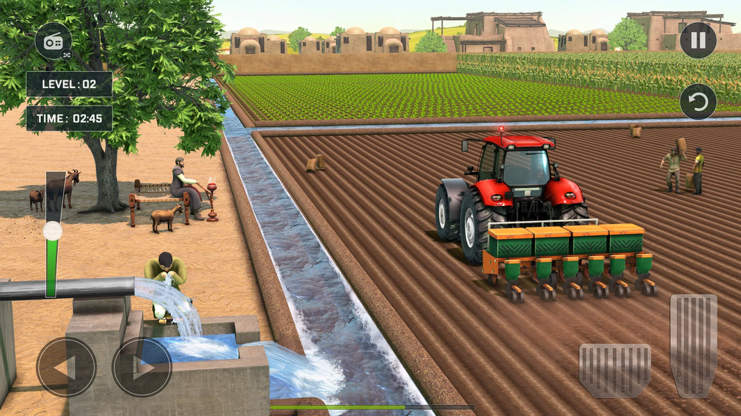 Tractor Simulator - Farm Games - Gameplay image of android game