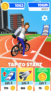 Bike Hop: Crazy BMX Bike Jump - Gameplay image of android game