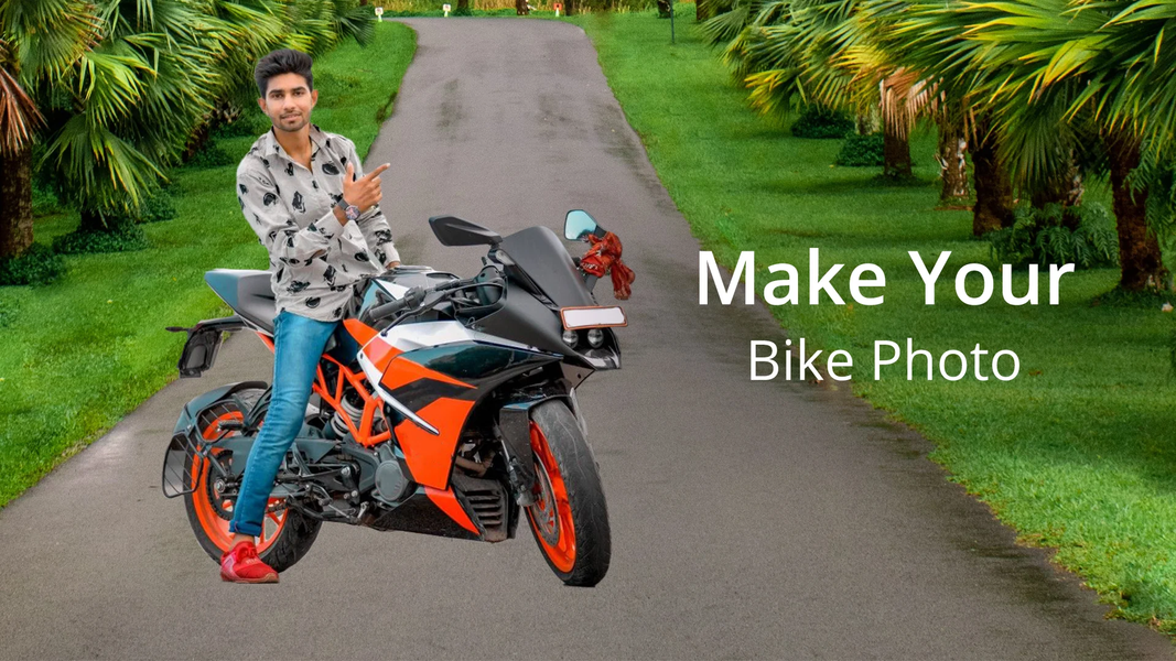 Man Bike Rider Photo Editor - Image screenshot of android app