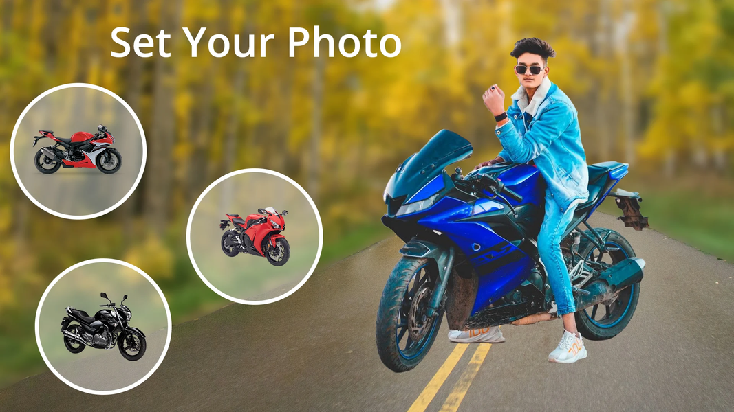 Man Bike Rider Photo Editor - Image screenshot of android app