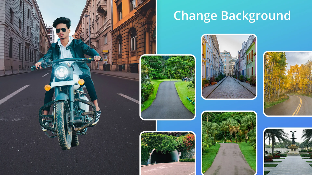 Man Bike Rider Photo Editor - Image screenshot of android app