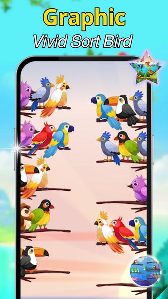Bird Sort - مرتب سازی پرنده 2024 - Gameplay image of android game