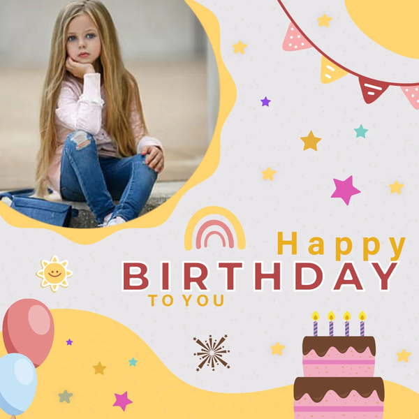 Birthday Photo Frame & Editor - Image screenshot of android app