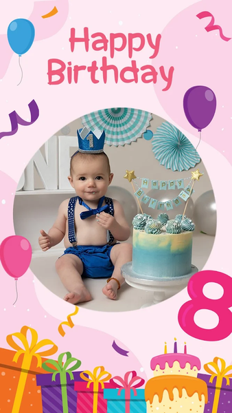 Birthday Photo Frame & Editor - Image screenshot of android app