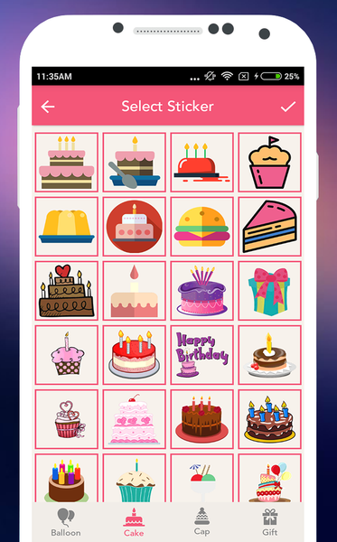 Birthday Slideshow with Music - عکس برنامه موبایلی اندروید