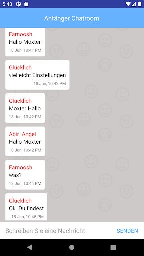 German Learning Chat Room - Image screenshot of android app