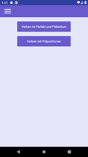 German Verbs Past Prepositions - Image screenshot of android app