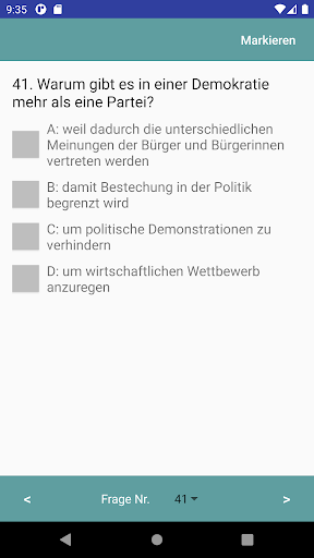 Leben in Deutschland 300Fragen - Image screenshot of android app