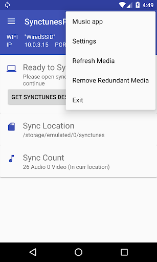 SynctunesX: iTunes to android - عکس برنامه موبایلی اندروید
