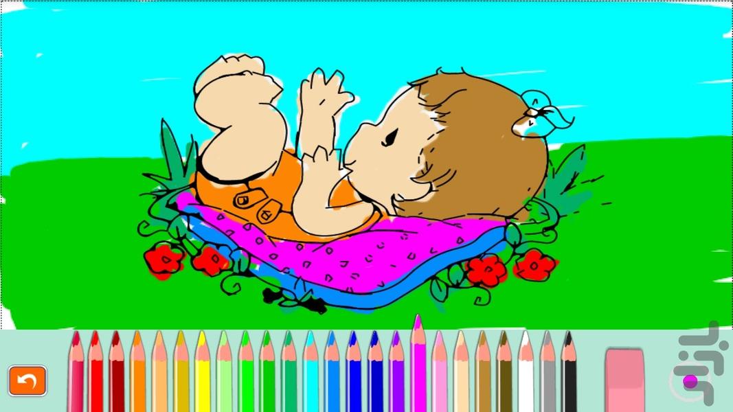 کتاب رنگ آمیزی - کودکانه - عکس بازی موبایلی اندروید