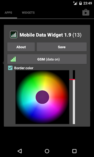 Mobile Data Widget - عکس برنامه موبایلی اندروید