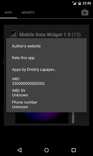 Mobile Data Widget - عکس برنامه موبایلی اندروید