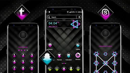 Black Neon Theme Launcher - عکس برنامه موبایلی اندروید