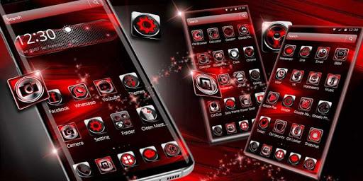 3d black red theme - Image screenshot of android app