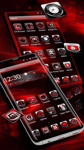 3d black red theme - Image screenshot of android app