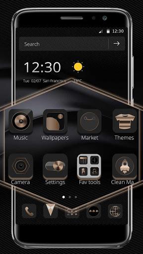 Black Silk Neat Theme - Image screenshot of android app