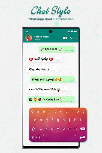 Chat Style : Stylish Font & Keyboard For Whatsapp - عکس برنامه موبایلی اندروید