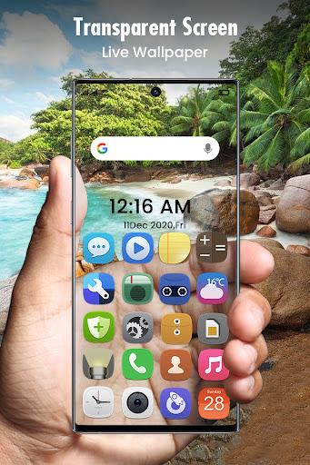 Transparent Screen Live Wallpaper - Image screenshot of android app