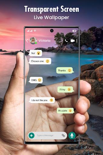Transparent Screen Live Wallpaper - Image screenshot of android app