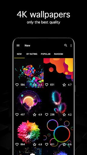 Black Wallpapers 4K (Dark) - Image screenshot of android app