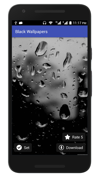 Black Wallpaper HD Dark Backgr - Image screenshot of android app