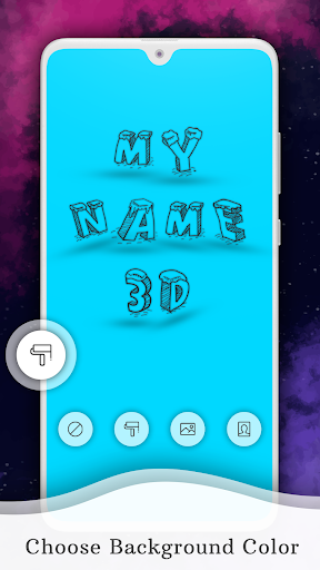 My Name 3D Live Wallpaper - Image screenshot of android app