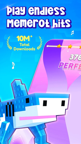 Catch the Memerot: Rhythm Game - Gameplay image of android game