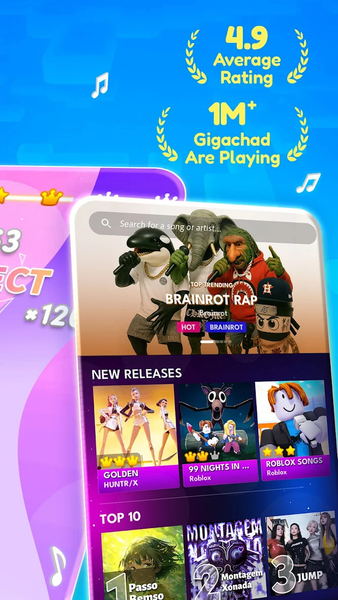 Catch the Memerot: Rhythm Game - Gameplay image of android game