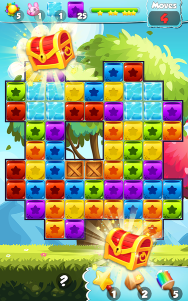 Toys Cubes Blast: Collapse Log - Image screenshot of android app