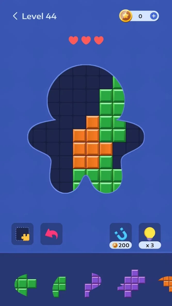 Blocky Jigsaw Puzzle Game - Gameplay image of android game