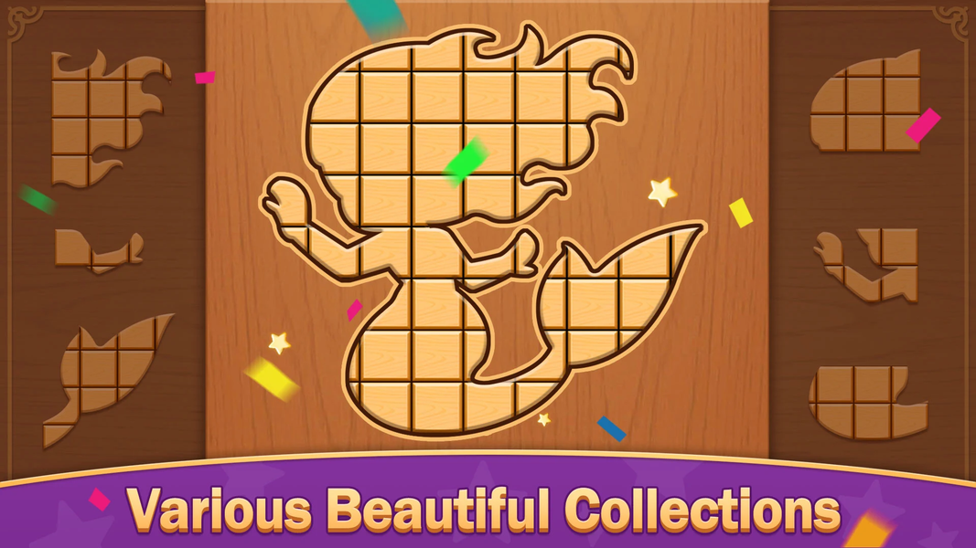 Wooden Block Jigsaw Puzzle - عکس بازی موبایلی اندروید