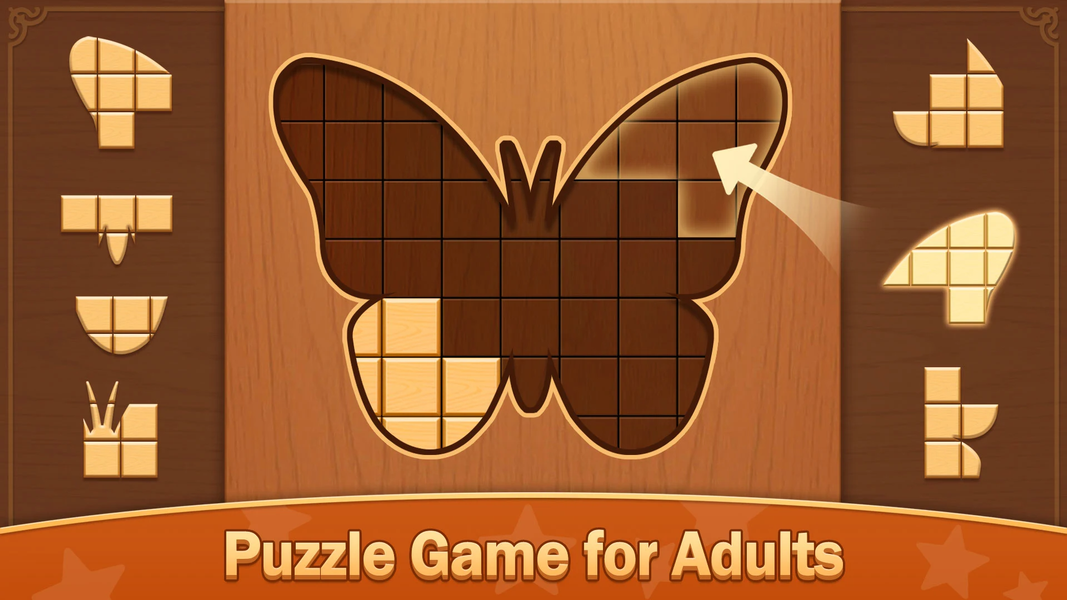 Wooden Block Jigsaw Puzzle - عکس بازی موبایلی اندروید