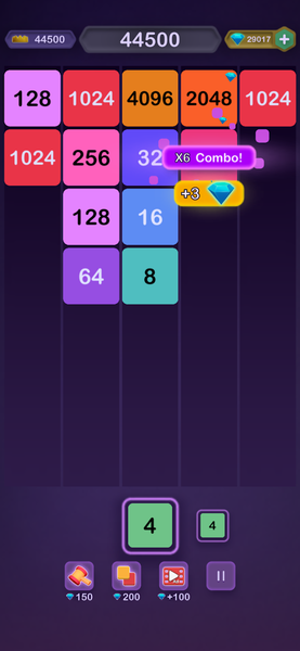 ۲۰۴۸ Merge - Numbers Puzzle - عکس بازی موبایلی اندروید