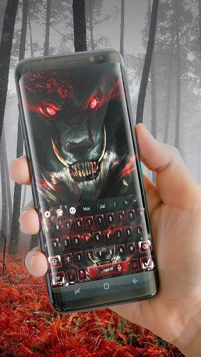 Blood Wolf Keyboard Theme - عکس برنامه موبایلی اندروید