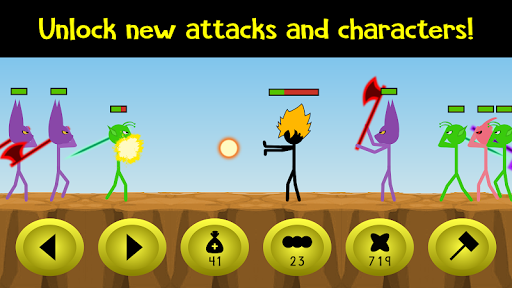 Stickman God Warrior - Gameplay image of android game