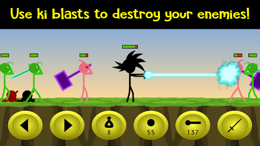 Stickman God Warrior - Gameplay image of android game