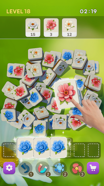 Blossom Tile 3D: Triple Match - Gameplay image of android game