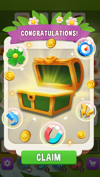 Blossom Tile 3D: Triple Match - Gameplay image of android game
