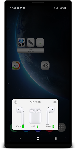 Bluetooth Music Widget Battery - Image screenshot of android app