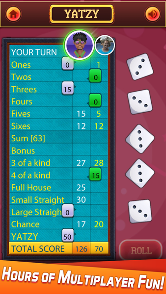 Yatzy Go: Classic Dice Game - عکس بازی موبایلی اندروید