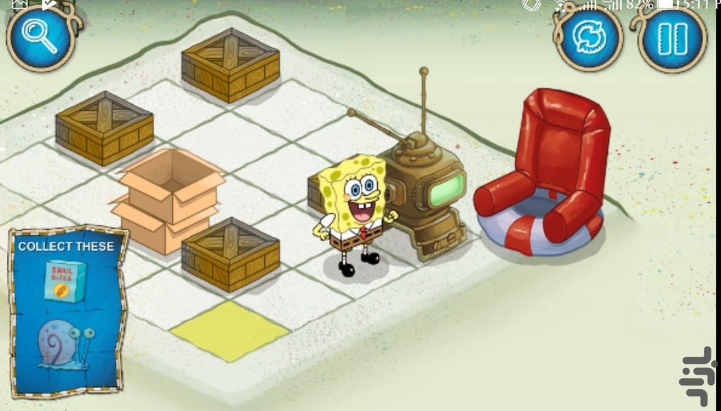 بازی باب اسفنجی ماجراجو - Gameplay image of android game