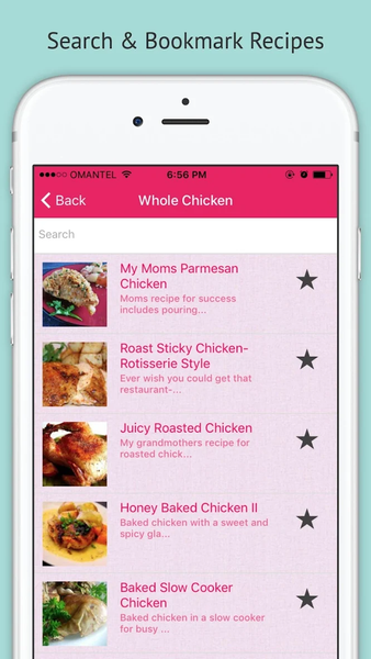 Chicken Recipes - Offline - عکس برنامه موبایلی اندروید