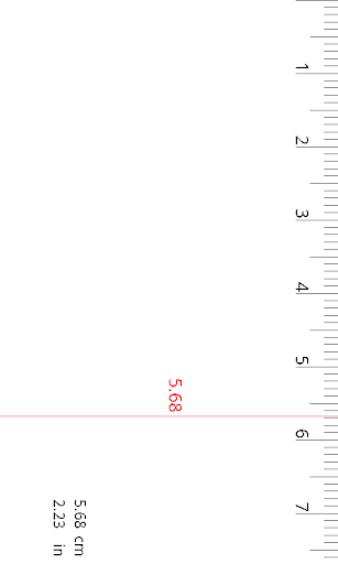 Ruler(cm, inch) - عکس برنامه موبایلی اندروید